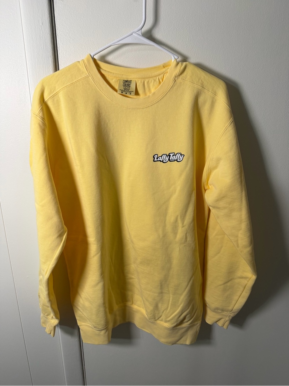 Comfort Colors Laffy Taffy Logo Yellow Crewneck Sweatshirt